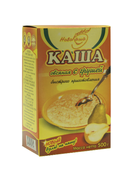 Каша Овсяная с Грушей 500г*20шт Новобелицкий КХ Каша Овсяная с Грушей 500г*20шт Новобелицкий КХ